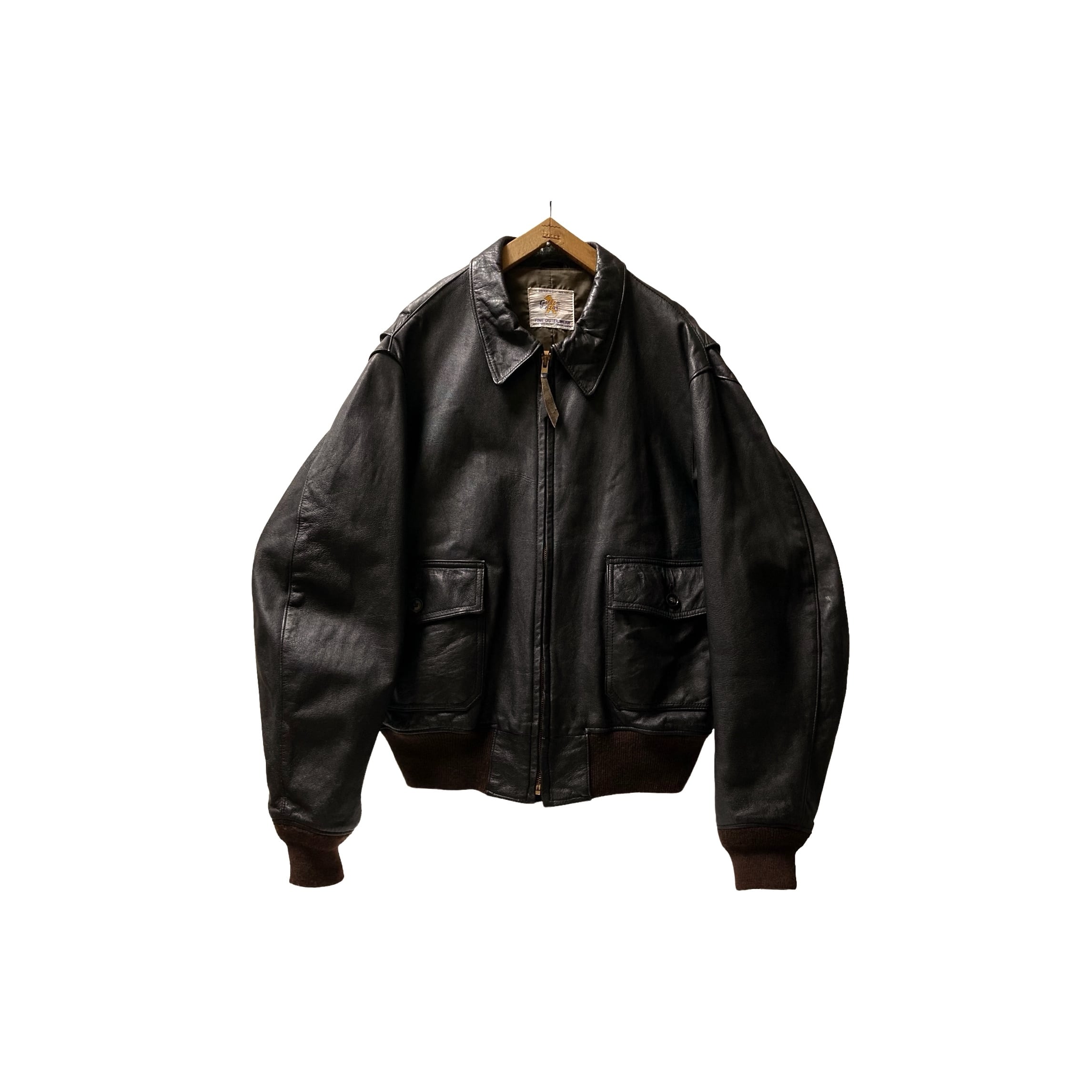 70s “GOLDEN BEAR” A-2 TYPE LEATHER JKT-