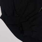 ADAM ET ROPE アダムエロペ シアー ニット ジップアップ ジャケット 羽織 サイズF/ブラック系 レディース モード
