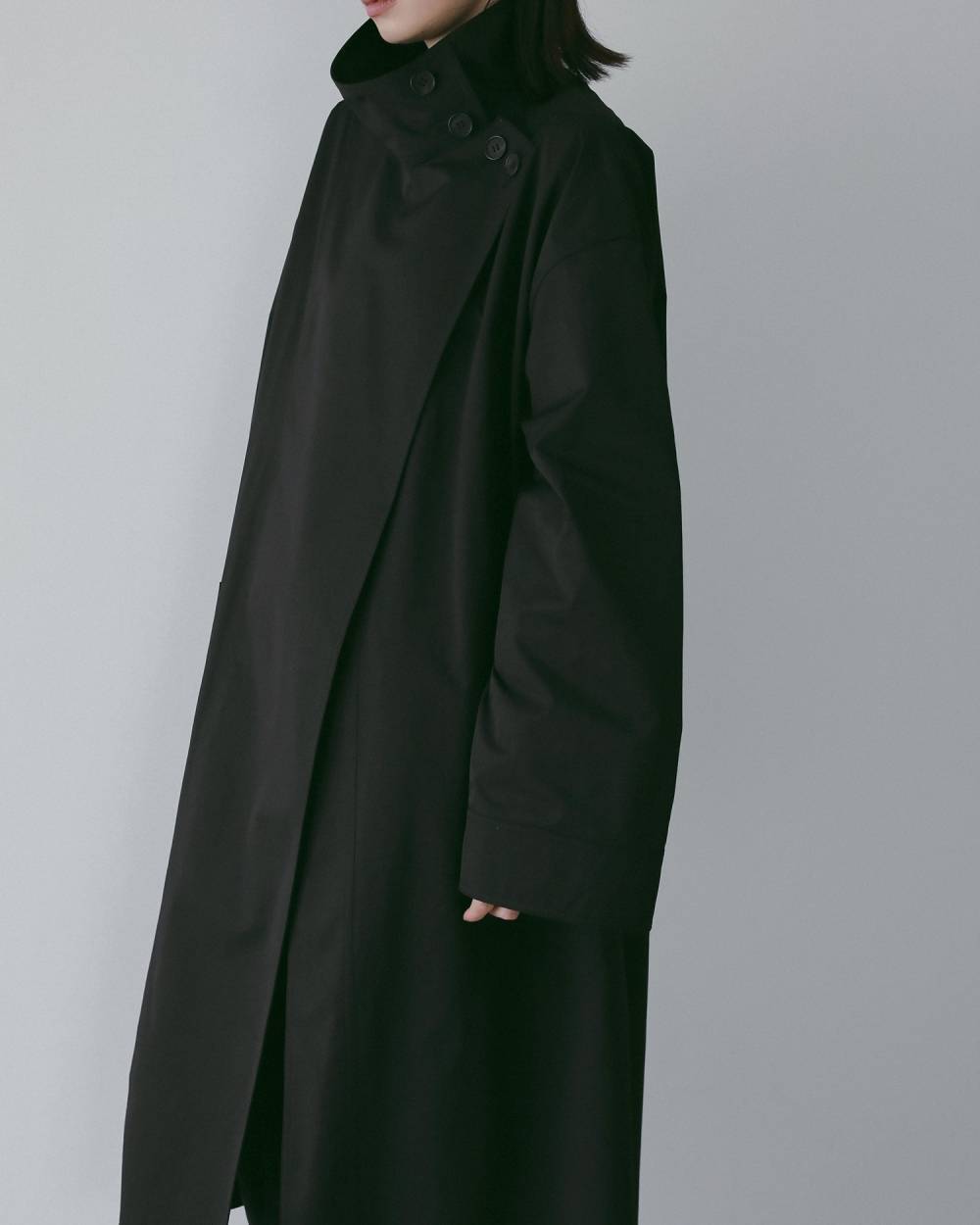anuke】Standcollar Long Coat | LASHIC