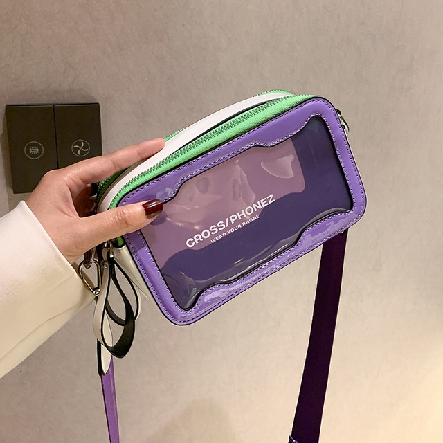 透明スモールバッグ2020人気の新しい流行のファッションワイルドインメッセンジャーゼリーバッグネットレッドレディスモールスクエアバッグ 手作りハンドバック78701899809