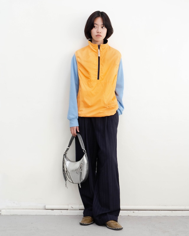 1990s L.L.Bean - padded half-zip pullover vest