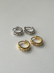 S925 カットフープピアス