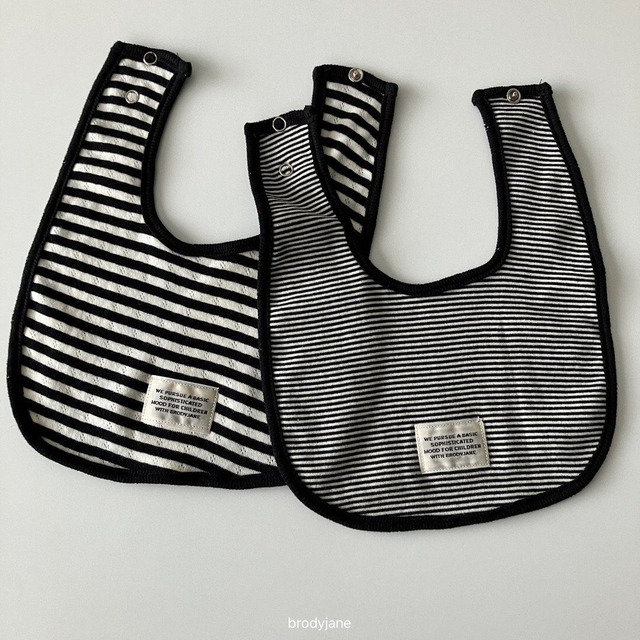 【取寄】brodyjane｜stripe bib｜サンデービブ｜FREE｜baby｜26 autumn