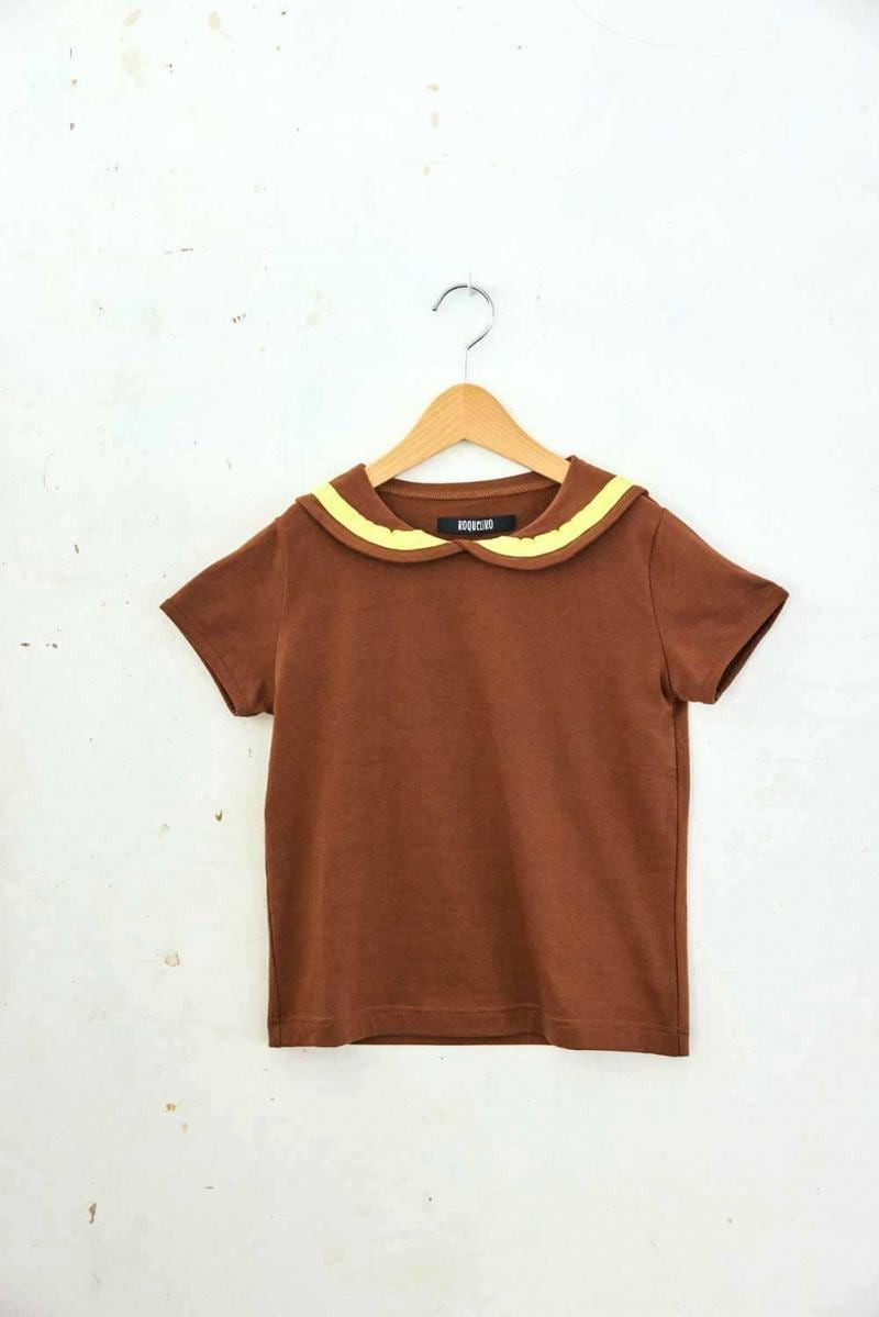 【26SS】KOQUELIKO(コキュリコ)Marine Tshirts brown(S/M/L)Tシャツ ブラウン