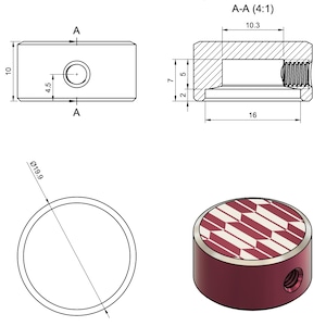 FOOT SWITCH COVER [単品 麻の葉]