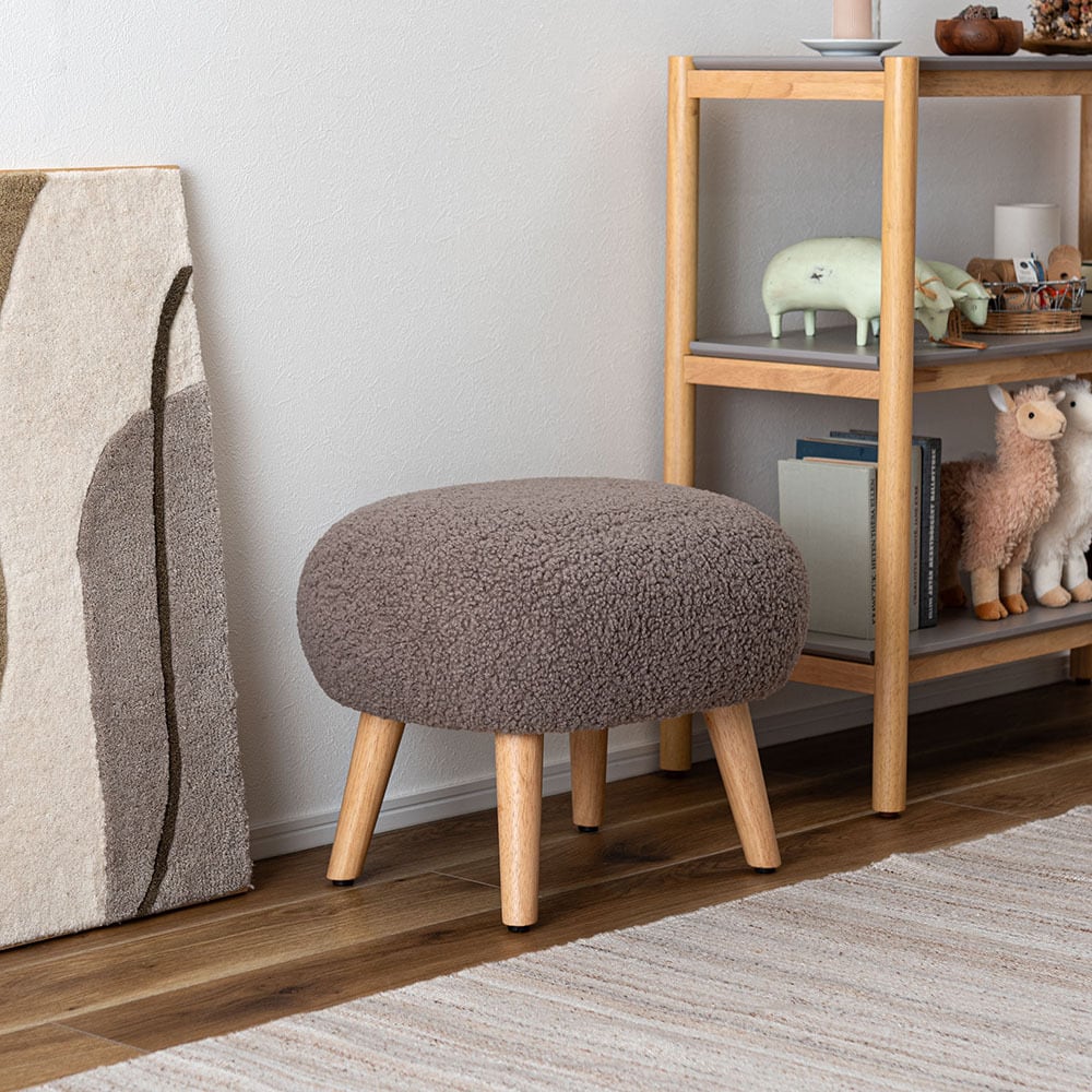 もこもこスツール 椅子 チェア いす 天然木 イス | FIGARO