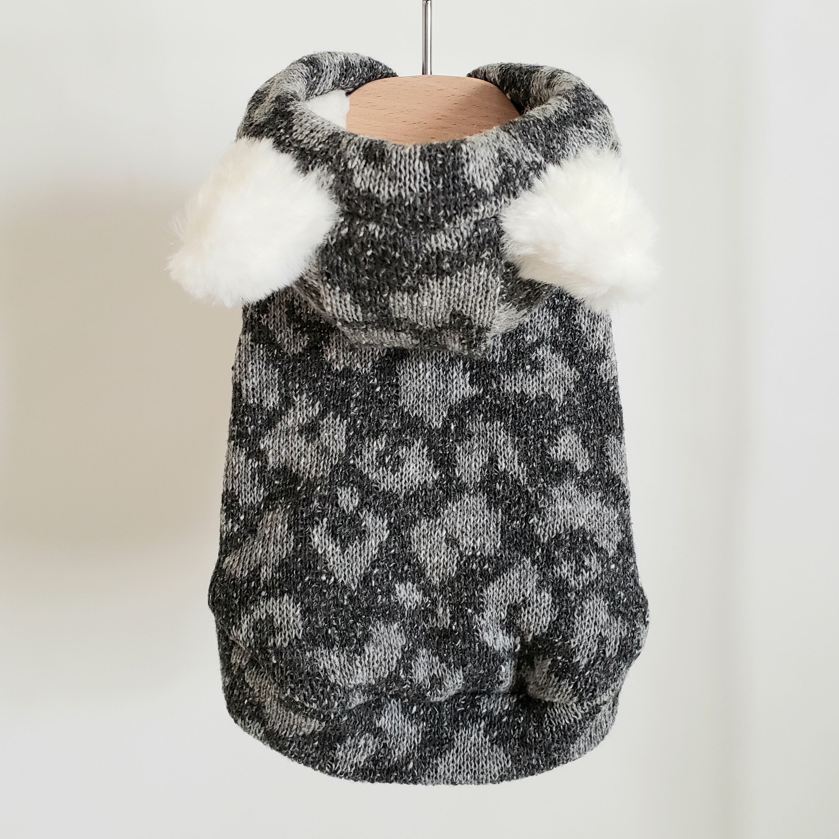 アニマルニットパーカー