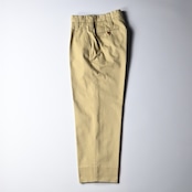 INTÉRIM / HEAVY PIMA TWILL 1-TUCK FRENCH ARMY WIDE TAPERED TROUSER