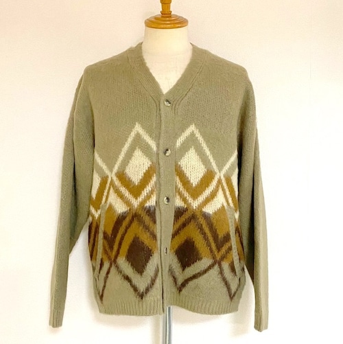 Mohair Shaggy JQ Cardigan　Beige