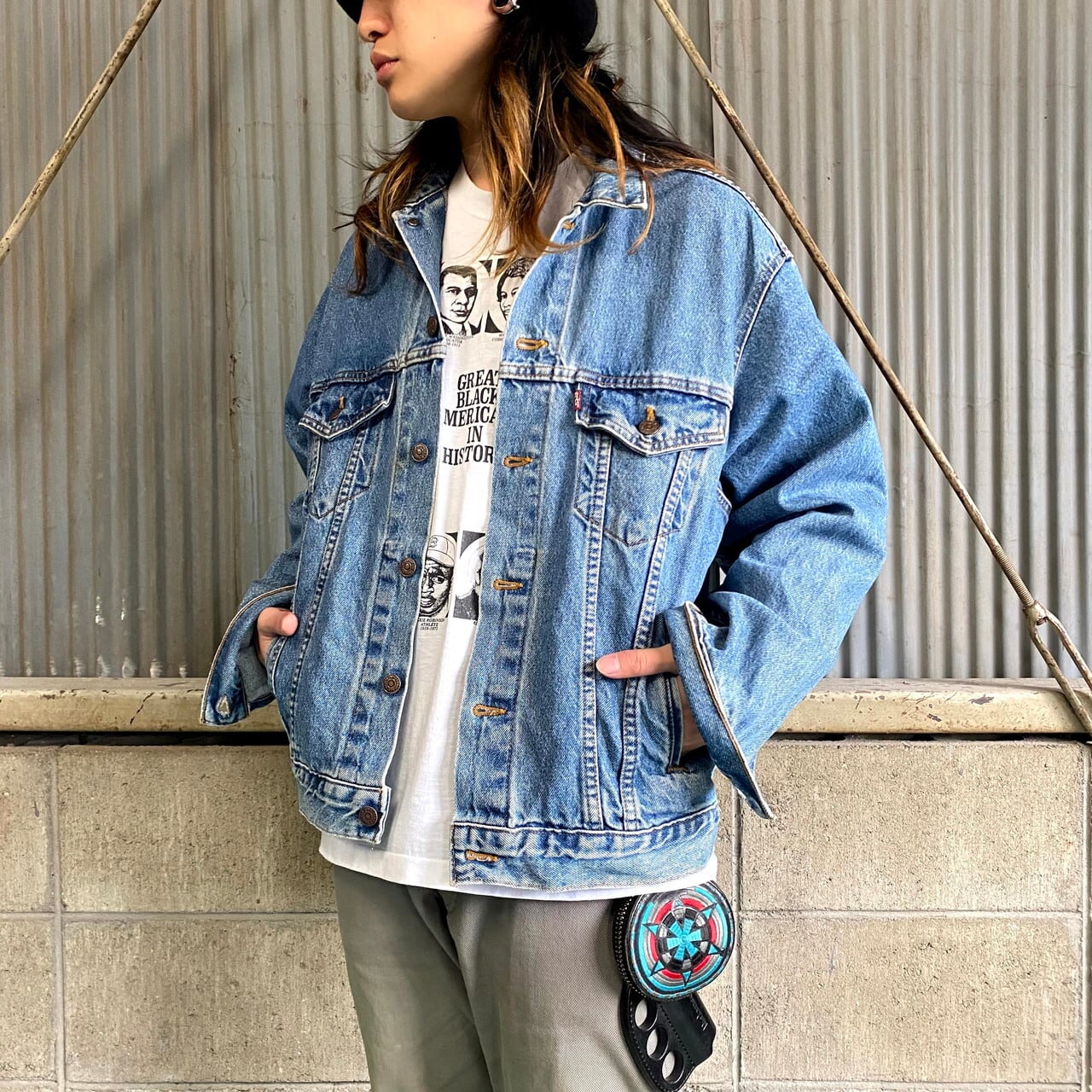 80年代 ビンテージ USA製 Levi's リーバイス 70507-0389 デニムジャケット メンズL 古着 80S ヴィンテージ  トラッカージャケット 【デニムジャケット】【ALL15】 | cave 古着屋【公式】古着通販サイト