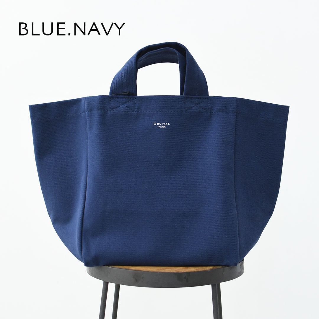 ORCIVAL ネイビートートバッグ 新品未使用タグ付き❣️ ORCIVAL[オーチバル・オーシバル] TWILL TOTE BAG SMALL [OR-H0330HBT