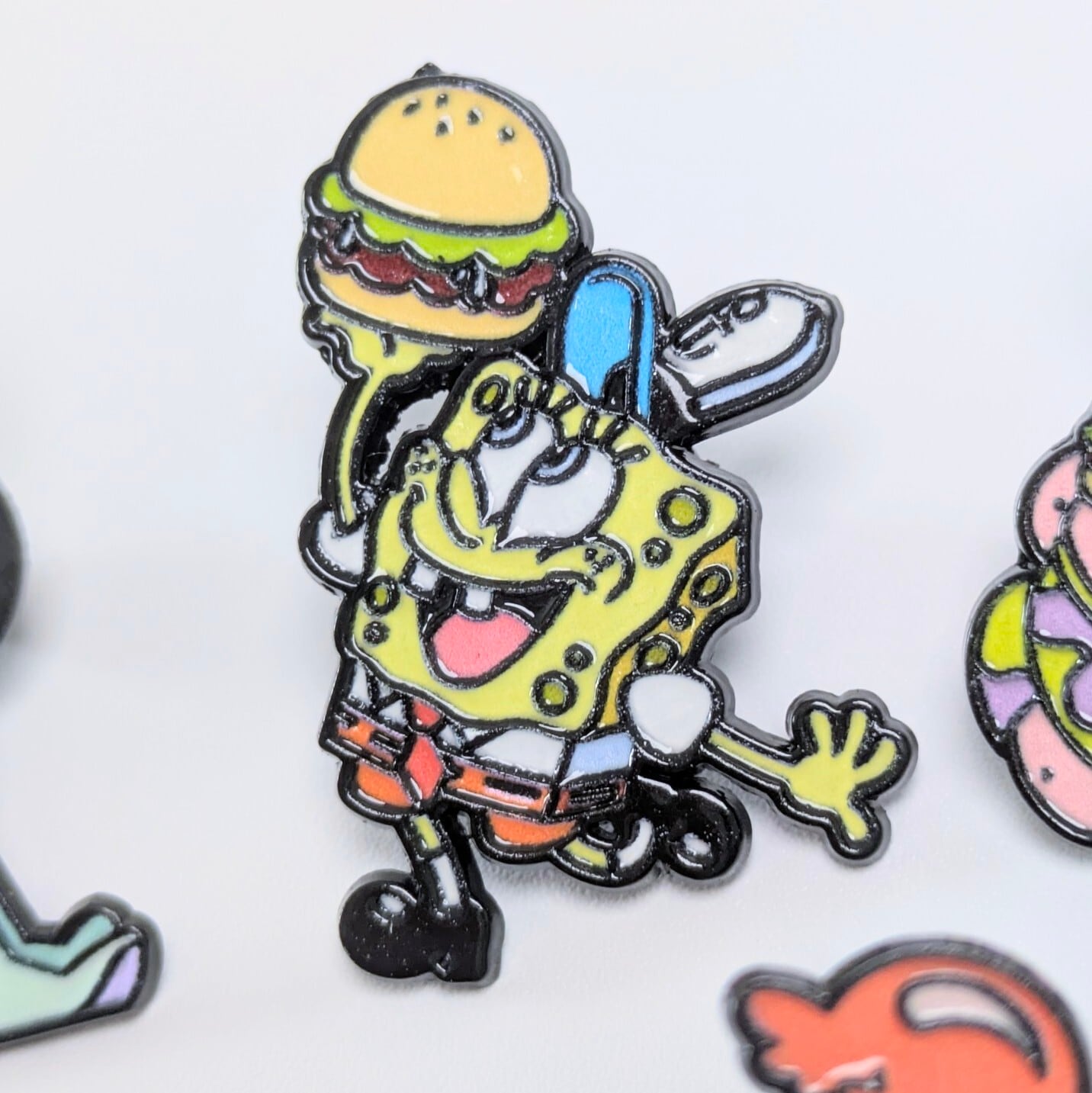 送料無料！ ★ピンズ PINS★ピンバッジ 【 SpongeBob SquarePants（スポンジボブ）】ピンズ 5Pセット / ピンバッジ / PINS〚アメリカン雑貨 アメトイ〛