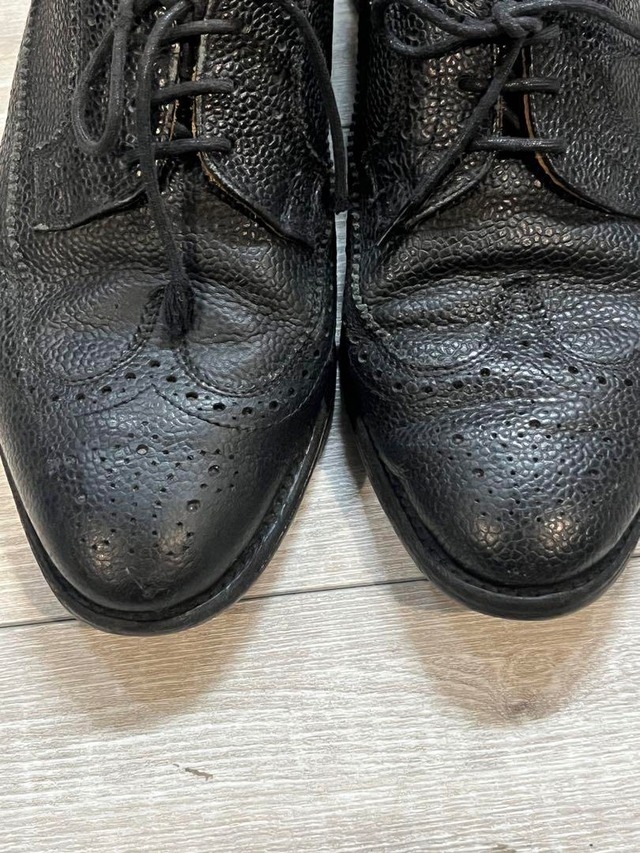 THOM BROWNE ウイングチップ ドレスシューズ イギリス製 トリコロール 