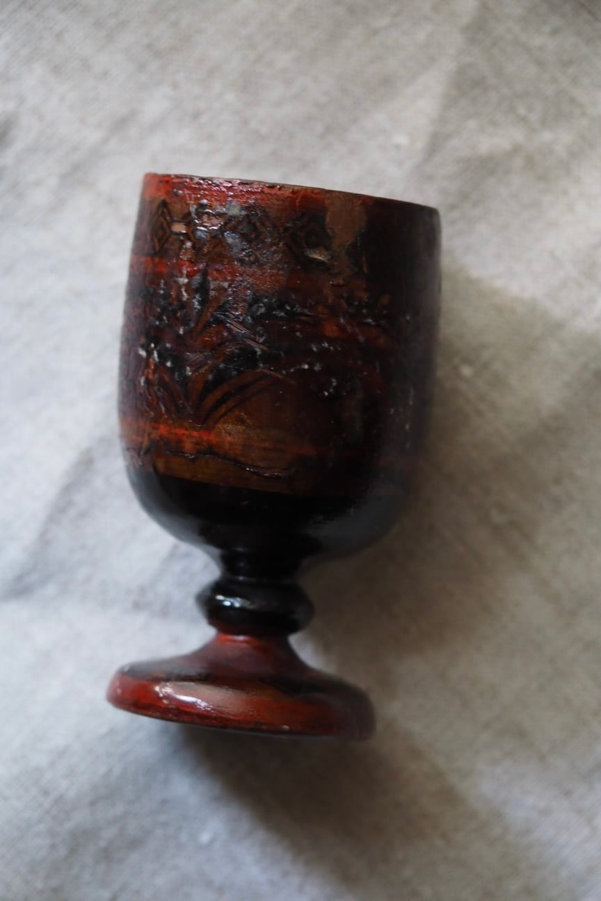 木のゴブレット-antique wood goblet | アンティーク.ヴィンテージ家具