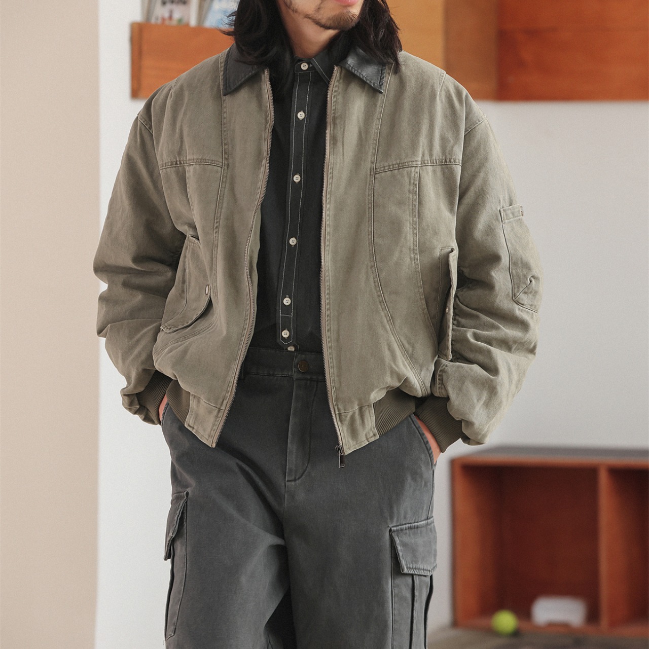 オーバーダイ ヴィンテージ ボンバージャケット K5488 - 8