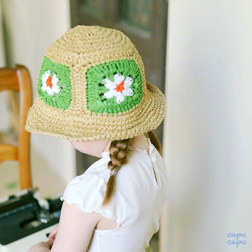 «即納»«Mardi Amber» Crochet bucket Hat クローシェイバケットハット