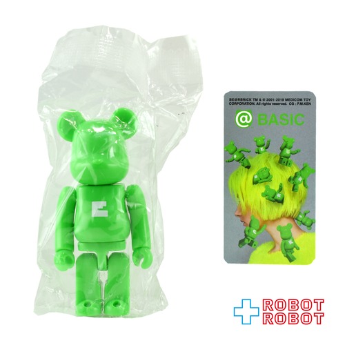 メディコム ベアブリック BE@RBRICK 100% [シリーズ38] BASIC ベーシック ネオングリーン E 未開封 ４号店商品
