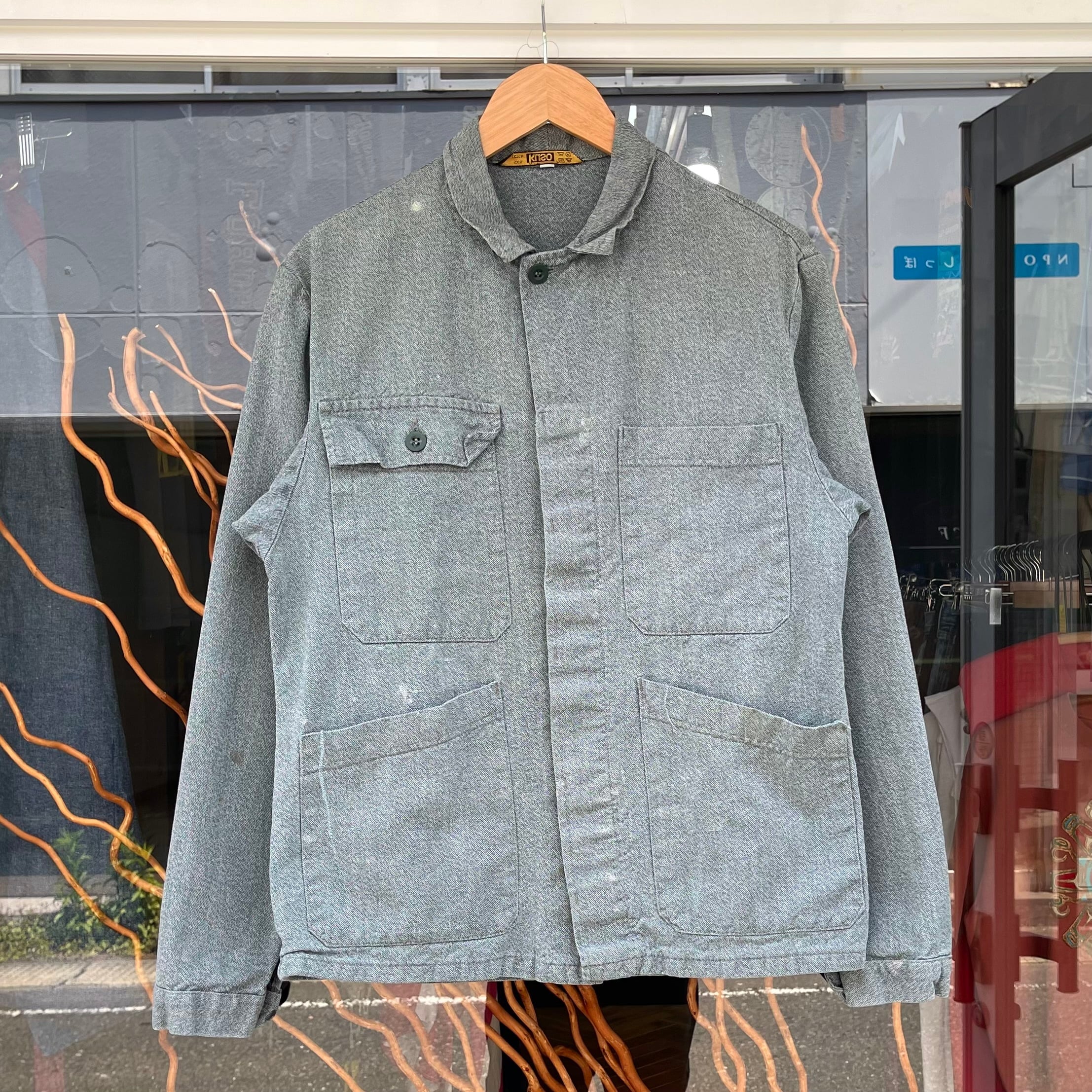 【 Sz:46 ~L】EURO KUSO コットンワークジャケット