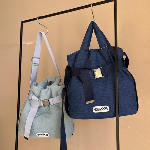 【 OUTDOOR 】2way Belt Tote [S] Denim