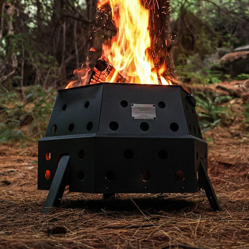 【複数台特価①】90×45×45㎝ 火曜日ご発送 予約価格]ARBOR OUTDOOR / VOLCANO HEXA 焚き火台 | GOLDEN FOREST