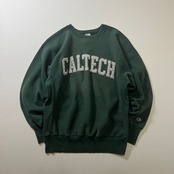 90s USA Champion　REVERSE WEAVE　カレッジロゴ　リバースウィーブ　チャンピオン　スウェット　プルオーバー　トレーナー　ダークグリーン　L 古着