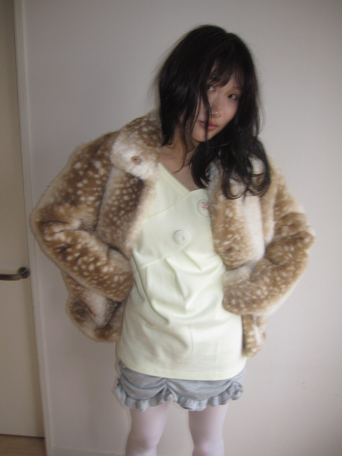 Bambi Fur Jacket beige | PAY ID