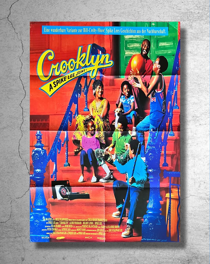 スパイク・リー映画監督 『クルックリン Crooklyn』1994年ドイツでの上映告知ポスター