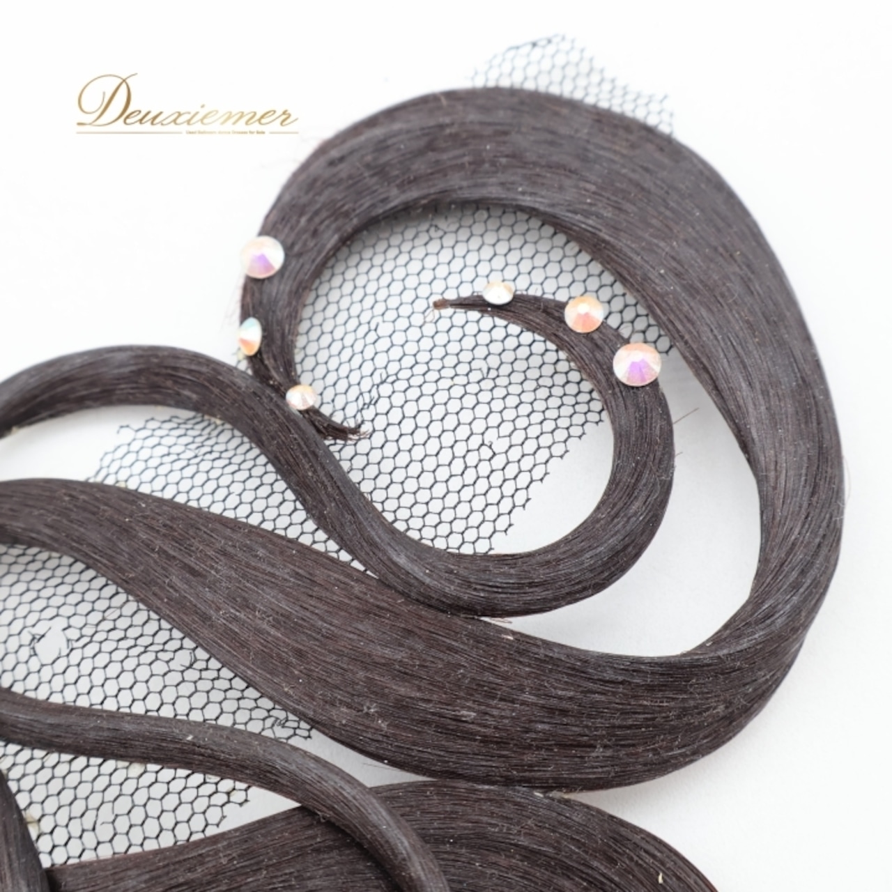 社交ダンス 小物 多美咲 ヘアオーナメント ビジュー ヘアアクセサリー つけ毛 つけ髪 デモ 競技 パーティ 発表会 ブラック系 ブラウン系 ヘアスタイル ダンス衣装 オシャレ コサージュ クリスタル ヘアセット フェスティバル