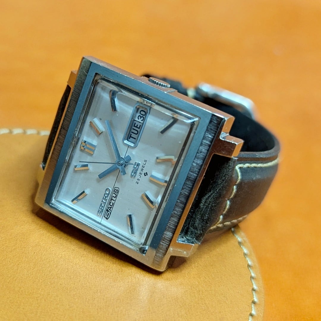 デッドストック級 SEIKO 5 ACTUS 自動巻き 6106-5440 中古】SEIKO 5 