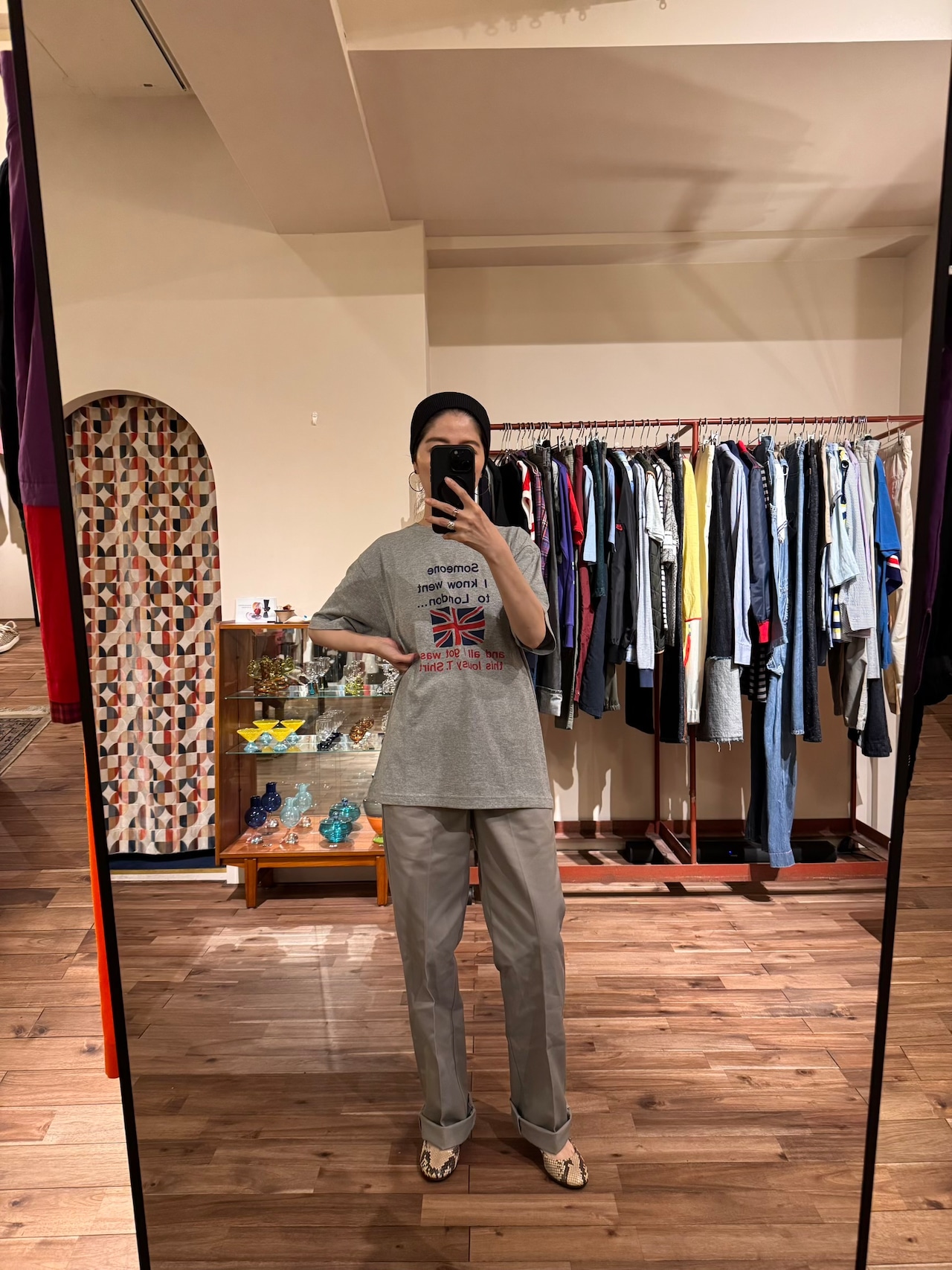 【Dead stock】ロンドンスーベニア　メッセージTシャツ