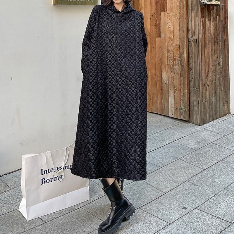 ロングフード付きワンピース ON0239 | Style Sombre（スタイル