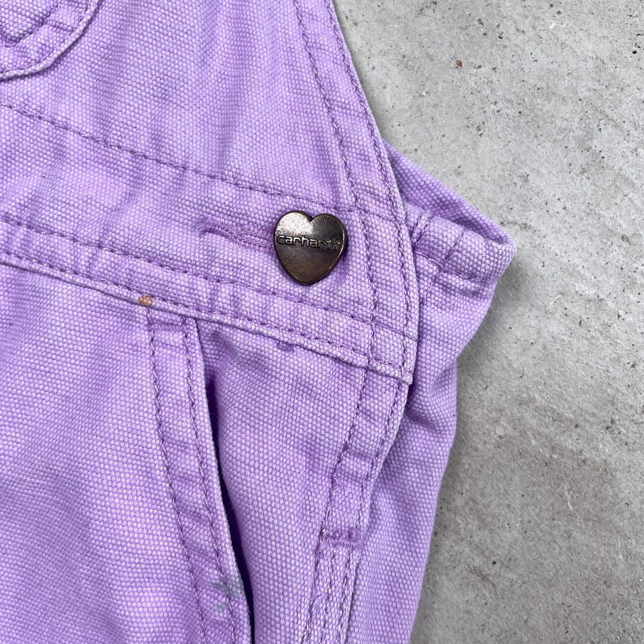 Kids】Carhartt カーハート ダック地 オーバーオール キッズ 0歳用 3-6