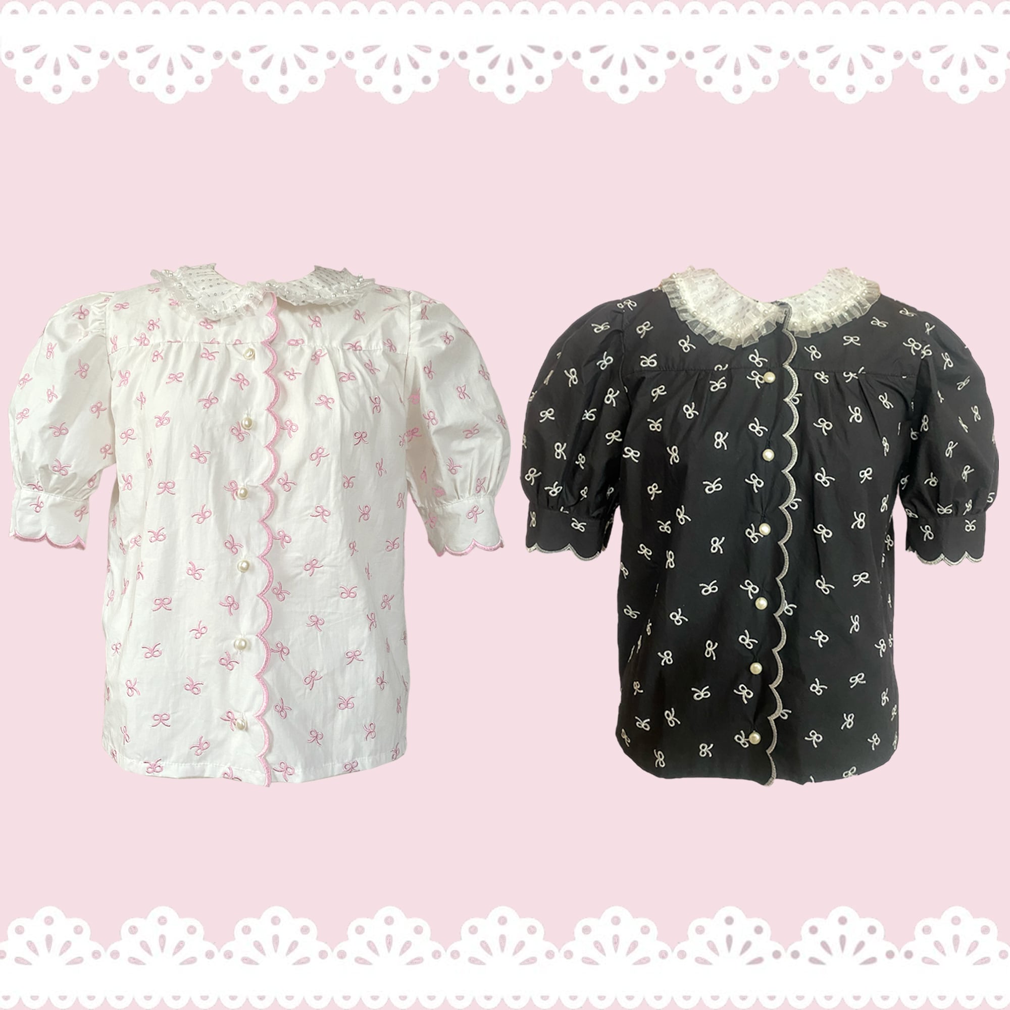 Small bow blouse スモール ボウ ブラウス