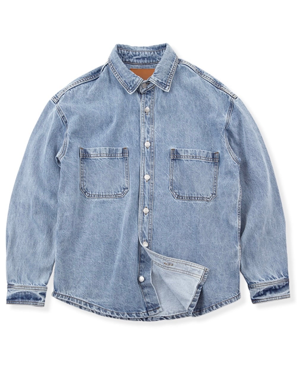 ラウンドカットライトブルーデニムジャケット | Buona Vita(ボナヴィータ)
