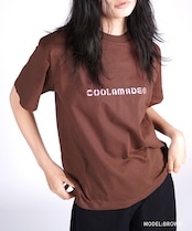 【直営限定ITEM】COOLA MADE®エンブロイダリーベーシックTシャツ (BROWN) CQ-47068H