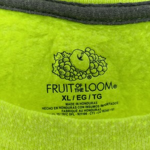 フルーツオブザルーム　クルーネック　スウェット　トレーナー　オーバーサイズ　無地