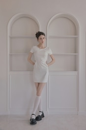 Back logo dress