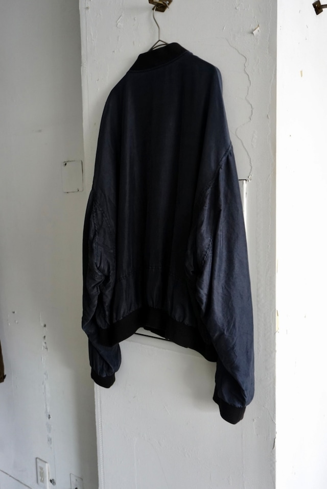 C&A Navy silk blouson