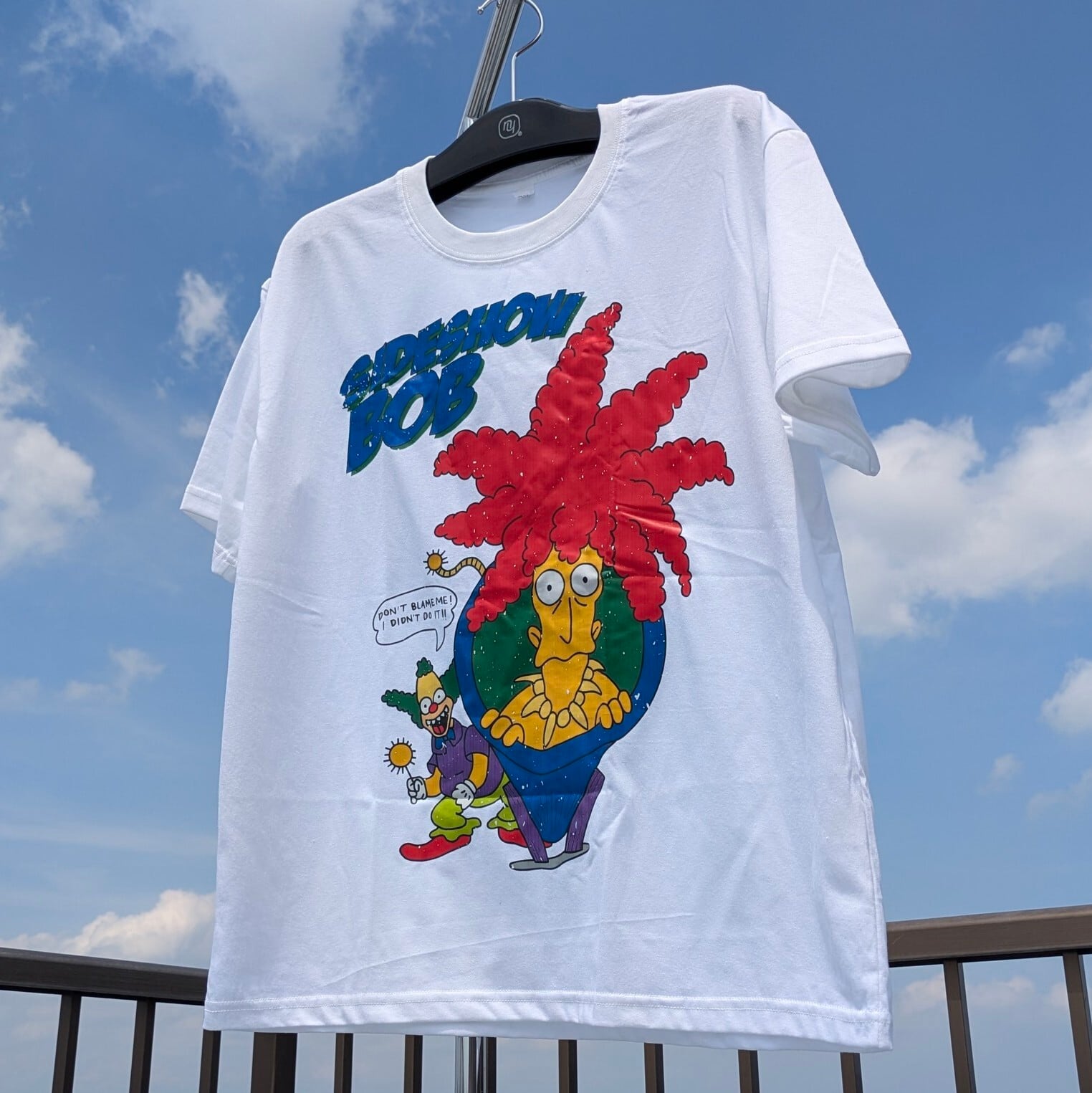 ♧【 The Simpsons（ ザ・シンプソンズ ) 】サイドショー・ボブ with クラスティ・ザ・クラウン / Tシャツ〚アメリカン雑貨 アメトイ〛