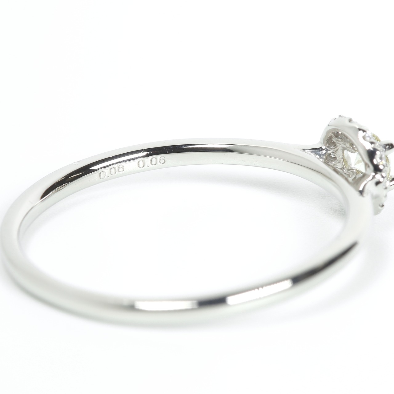 ダイヤモンド リング H&C pt900 / 0.080ct / 0.060ct