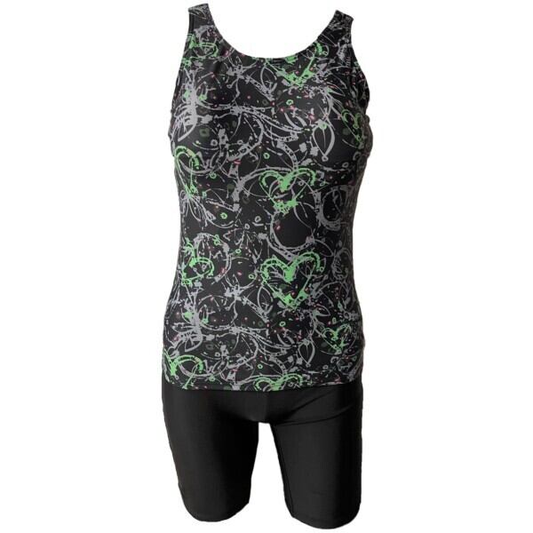 WX-565226 npフィットネス水着 ジップ無しセパレート 総裏地 女性用 サイズ/7号〜15号