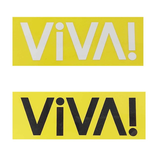 VIVA! ISLAND｜ビバアイランド カッティングロゴシート２枚組(ブラック/ホワイト｜V-221001)
