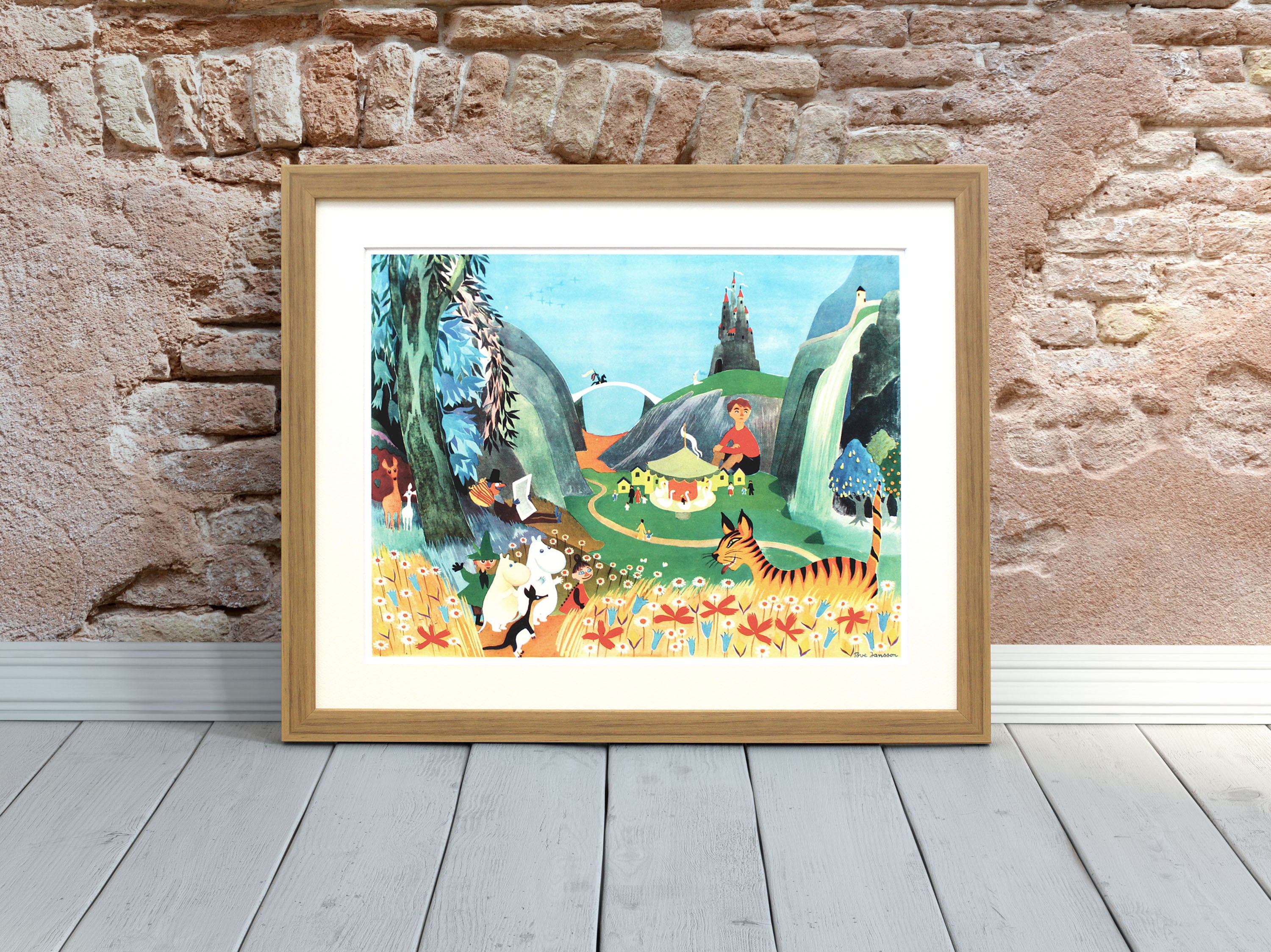 ムーミン 北欧 All Things Commerce「カルーセル パーティー」送料無料 フレーム 展示用フック付アートポスター 絵画 インテリア アート