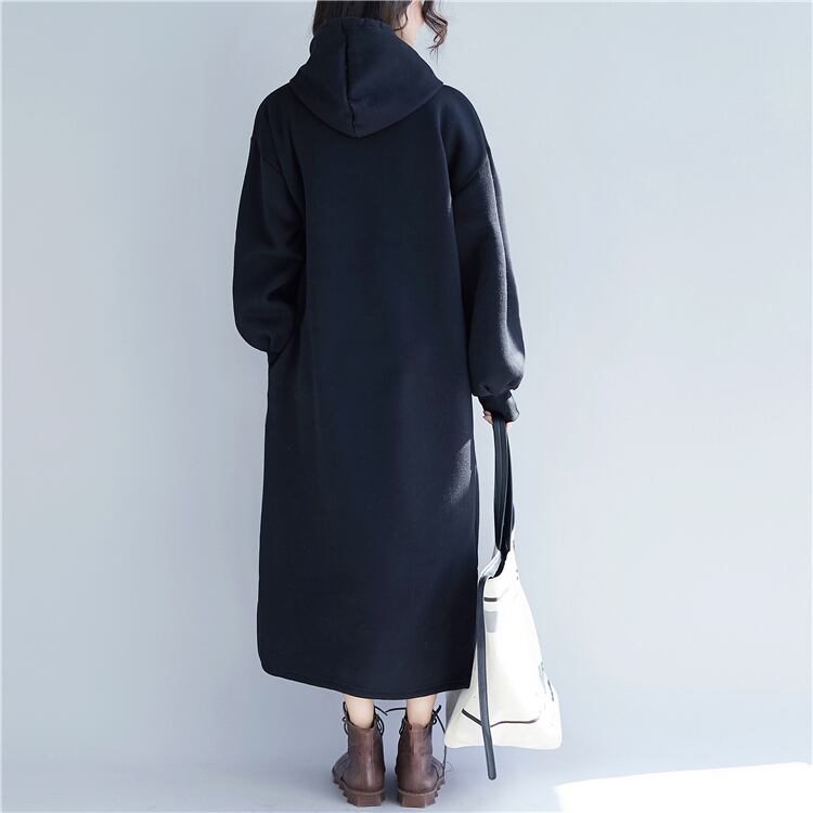 Iライン ロング パーカー ワンピ ワンピース フーディー パーカーワンピース 膝下 ロング丈 袖あり 長袖 ボリューム袖 ドロップショルダー ストレート ワイド スリット サイドスリット フード付き ポケット かわいい 大人可愛い きれいめ シンプル カジュアル 大人 上品 Iライン ロング パーカー ワンピ ワンピース フーディー パーカー