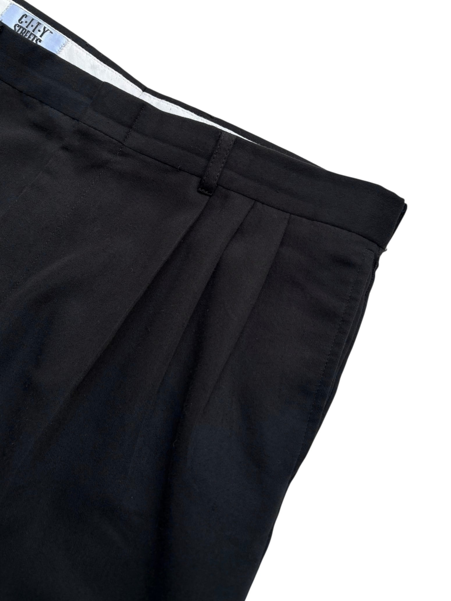 90's “CITY STREETS” 3tuck Rayon Slacks | FRISKY 古着屋 中目黒