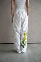 vintage lace pants yellow bouquet