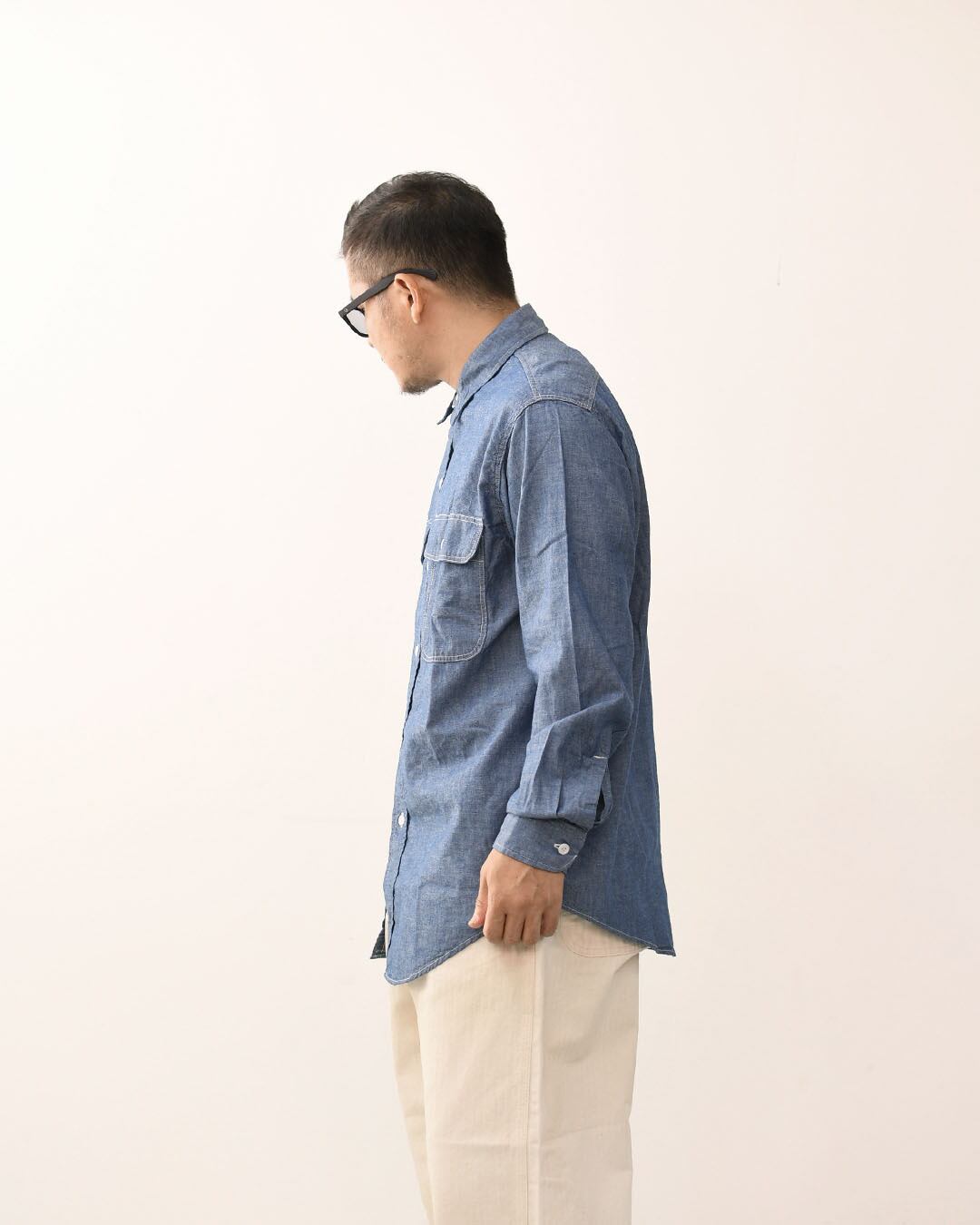 orslow [オアスロウ] CHAMBRAY WORK SHIRT [01-8064-84] シャンブレー