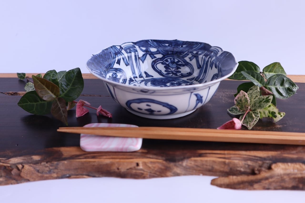 染付芙蓉手岩花文兜鉢 | 陶つちやま