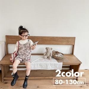 《取寄》 エンブレム柄オーバーオール （全２色） ADBB 韓国子供服 サロペット