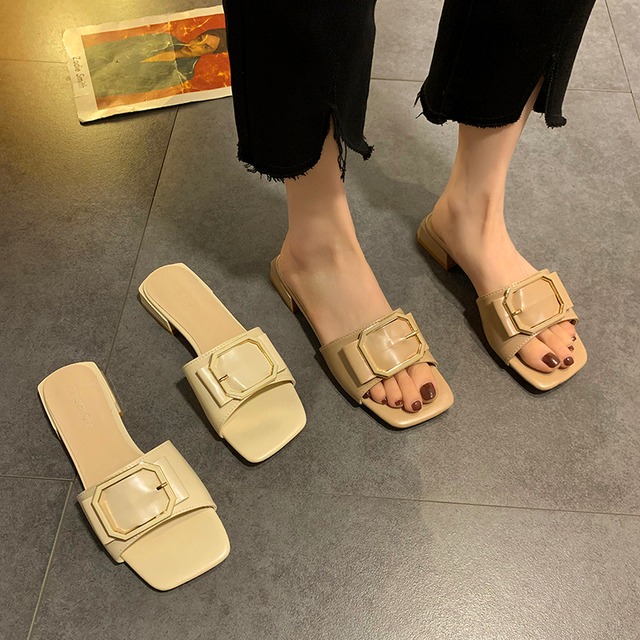 サンダルミュールサマーレッド 靴 シューズ 夏物 部族の婦人靴57011831630